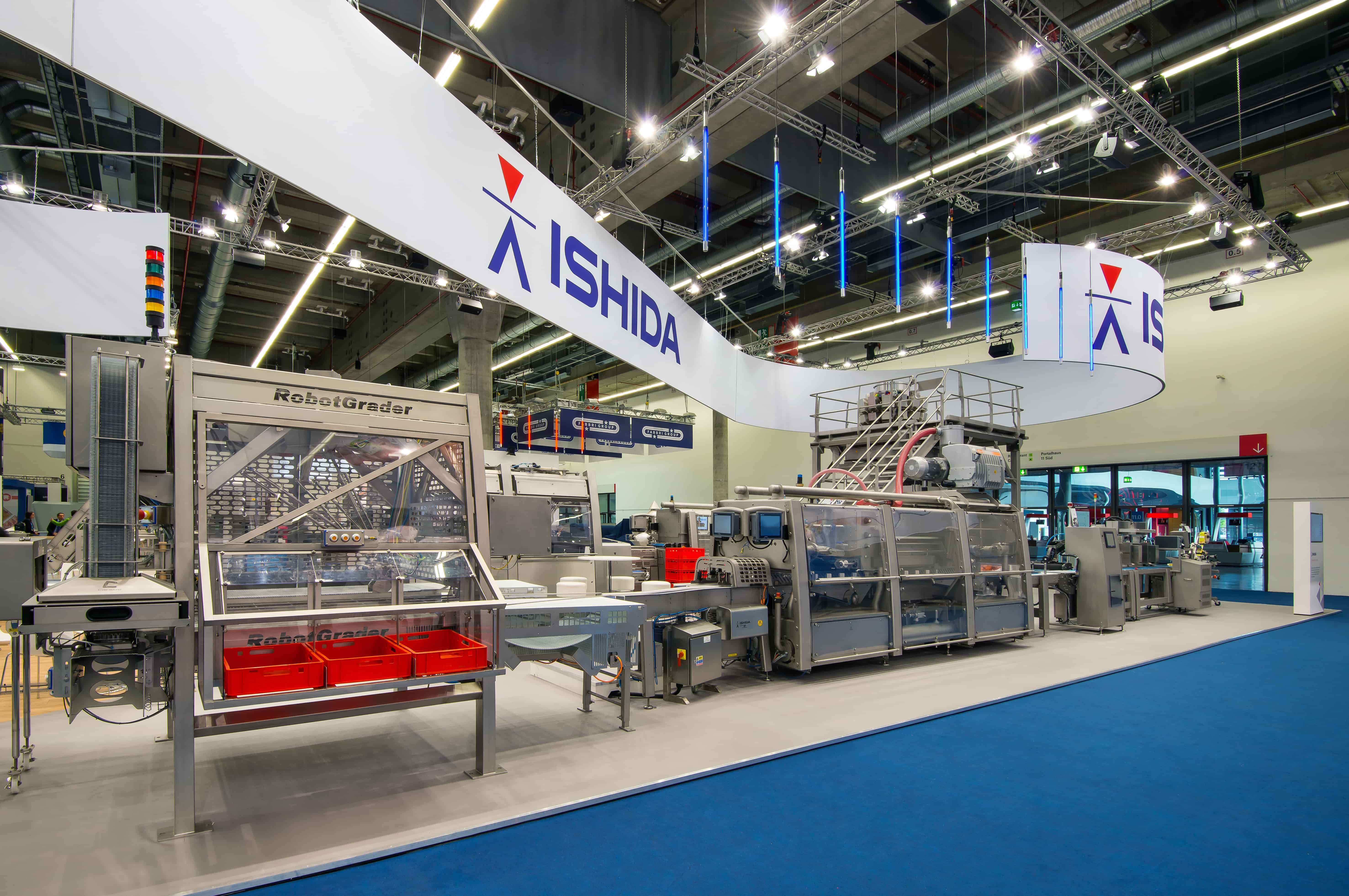 19 1333 Ishida Eld Rpzdc (IFFA 2019, High Logo Banner And Robotgrader Line) (PR Shot)